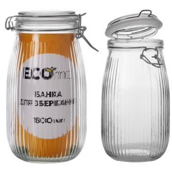 банка Ecomo Lock 1500мл. з бугельним замком  24020062