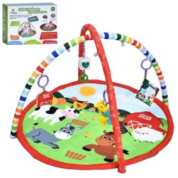 килимок для немовляти 82см., 2 дуги, 4 підвіски, в кор. 38х30х13см.  63634F  (6)