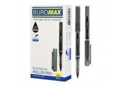 ручка Buromax ролер 0,7мм. чорна  ВМ.8322-02  (12/144/1728)