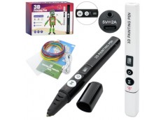ручка 3D 17,5см., акум., PLA-запаски (3 кольори), USB-зар., в кор. 23х16х6см.  3...
