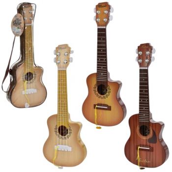 гітара 49см., 4 струни, медіатор, в чохлі 50х19х55см.  6821В1-3-4  (24)