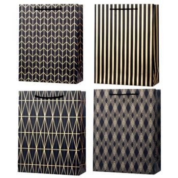 пакет подар. Buromax паперовий 26х32х10см., тиснення фольгою  ВМ.2000134  (12/480)