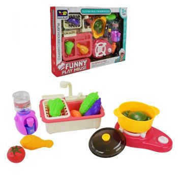 кухня плита, мийка, продукти, в кор. 42х28х6см.  345-19В  (24/48)