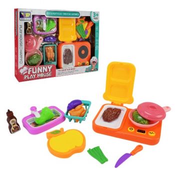 кухня плита, мийка, продукти, в кор. 42х28х6см.  345-17В  (24/48)