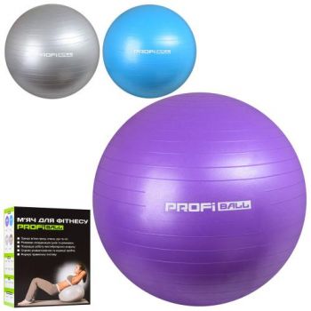 м`яч д/фітнесу Фітбол 85см. 1350гр. в кор. 17,5х23х10,5см.  M 0278 U/R  (12)