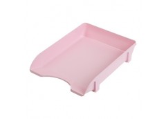 лоток Buromax пластмасовий горизонтальний рожевий  ВМ.6354-10  (14)
