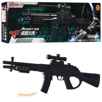 автомат з кульками, лазер, на батар. в кор. 60см.  2338А  (36)