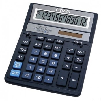 калькулятор Citizen SDC-888XBL кольоровий настільний 20,3х15,8х3,1см.  (10)