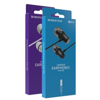 навушники Borofone Sound edge universal earphones з мікрофоном  BM29