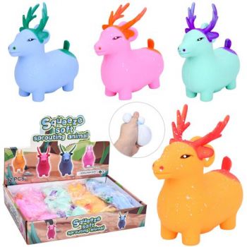 іграшка антистрес оленя 10см., борошно, в кул., 12шт. в диспл. 34х22х61см.  MS 4142  (144)