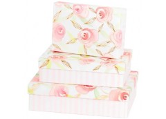 набір подарункових коробок Buromax 3шт., розмір найбільшої 24,5х17,5х7см., фольг...