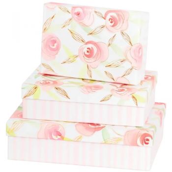 набір подарункових коробок Buromax 3шт., розмір найбільшої 24,5х17,5х7см., фольга  ВМ.233332