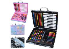 набір д/творч. олівці, маркери, фарби, воскова крейда, пензлики у валізі 30х24х5...