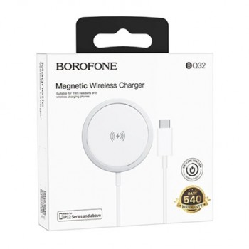 бездротовий зарядний пристрій Borofone Original series magnetic wireless fast charger  BQ32