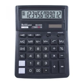 калькулятор Brilliant BS-0333 настільний 14,3х19,2х3,95см.  (10/40)