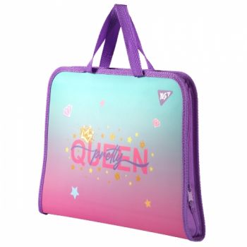 тека-портфель YES FC на блискавці з тканинними ручками 