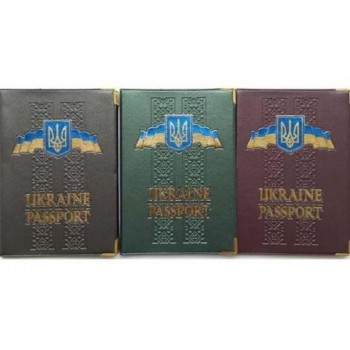 обкладинка Tascom на паспорт шкірзам герб ЕТНО  09-Pa  (25)