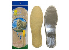 устілки овеча вовна + фольга в кул., довж. 24-29см., шир. 8,3-9,8см., товщ. 0,4с...