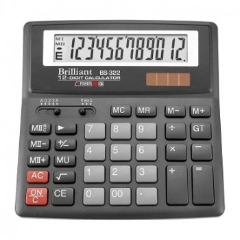 калькулятор Brilliant BS-322 настільний 15,6х15,7х3,4см.  (15)