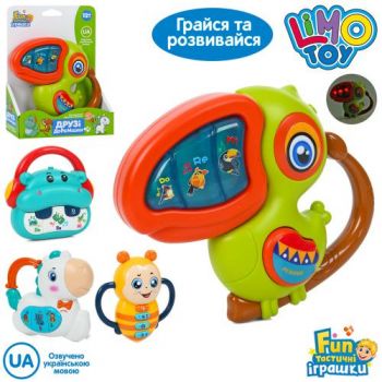 піаніно навч. 12см., муз., звук, вірші, світло, на бат. в кор. 14,5х18,5х5см.  FT 0056 ABCD  (30)