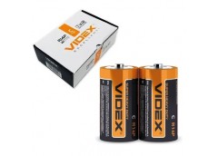батарейка Videx R14  1x2 в кор.  (24/480)