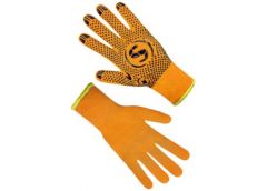 рукавиці Seven утеплені помаранчеві ПВХ крапкою  69127  (360)