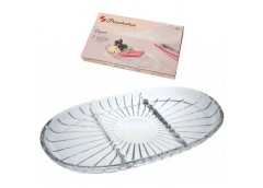 блюдо Elegant овальне 16,5х28см. з роздільниками  54903  (6)