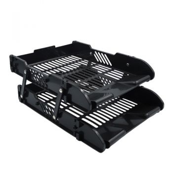 лоток J.Otten пластиковий горизонтальний на 2 секціі чорний  DSCN3093-BK  (32)