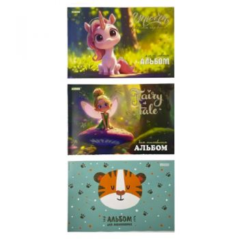 альбом Бріск Magika на скобі АВ-40  20арк./120гр. з блискітками  (8/120)