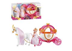 карета з конячкою, що ходить, лялька, на батар. в кор. 40х11х21см.  121А  (14/28...