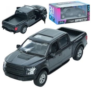 джип Автосвіт 2017 Ford F-150 Raptor мет. інерц. 13см., гум. кол., в кор. 16х7х7см.  AS-3017  (24)