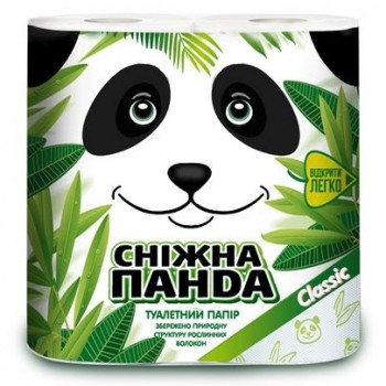 папір туалетний Сніжна панда Classic двошаровий  4шт./уп., ціна за упаковку!!!  (16)