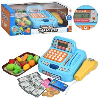 кас. апарат 20,5см. кальк., сканер, продукти, гроші, звук, на бат. в кор. 38х18х14см.  CF9816  (24)