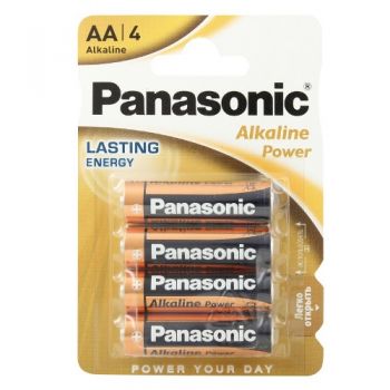 батарейка Panasonic LR 6 Alkaline power 1x4 бліст.  (48/240)