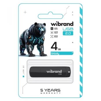 флеш-карта Wibrand Grizzly   4Gb  WI2.0/GR4P3