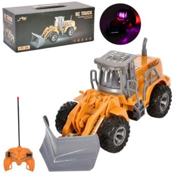 бульдозер р/к 24см., 1:30, світло, рухає ковшем, на бат. в кор. 30,5х13х12,5см.  JH75-7D  (18)