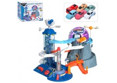 гараж 57х35х40см., ліфт, 4 машинки, в кор. 39х34х22см.  5508А  (6)