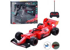 машина р/к 22см. акум., гоночна, USB-зар., світло, пара/дим, в кор. 33х27,5х7см....