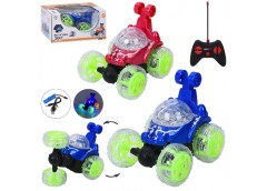 машина р/к 20см., акум., трюкова, USB-зар., муз., 3D-світло, в кор. 27х19х15см. ...