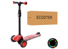 самокат MAXI алюм.+пласт., 3 кол. ПУ-св., кермо 65/80см., підн. 41/30-12см.  X1-...