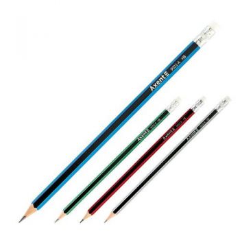 олівець чорнографітний Axent з гумкою, НВ  9002/12-А  (12/144/2880)