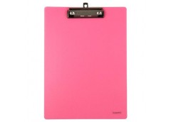 планшет Axent пластиковий А4 з металевим кліпом рожевий  2515-10-А  (30/120)