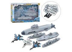 набір з транспортом морський флот 7 предм., снаряди, в кор. 41,5х28х7см.  Т074  ...