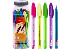 ручка Radius Tri Line кульк. масл. синя в банці  (20/1200)