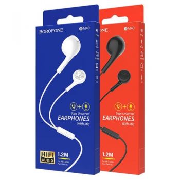 навушники Borofone Sage universal earphones з мікрофоном  BM40