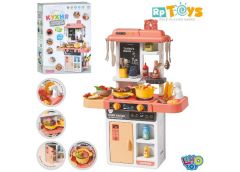 кухня 63х45х22см., мийка, посуд, прод.,43 пр., звук,світло, на бат. в кор. 49х36...