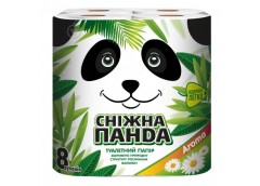 папір туалетний Сніжна панда Aroma двошаровий  8шт./уп., ціна за упаковку!!!  (8...