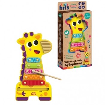 ксилофон дерев`яний Kids hits жирафа в кор. 16,1х35х3,4см.  КН20/020  (14)