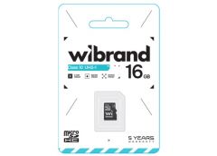 карта пам`яті Wibrand micro SDHC  16Gb Class10