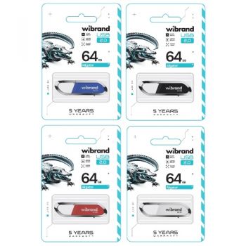флеш-карта Wibrand Aligator  64Gb  WI2.0/AL64U7